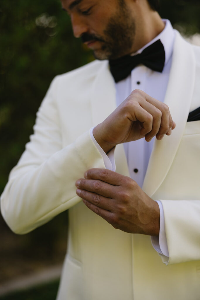 groom getting ready