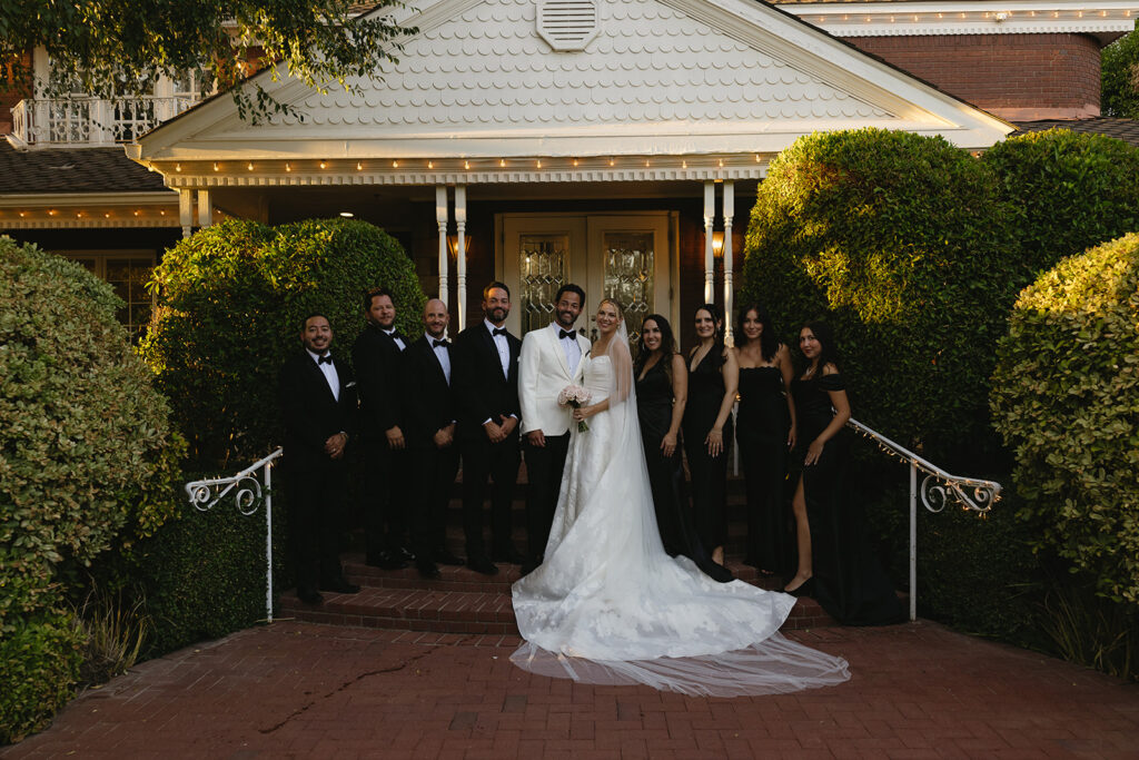 A luxe timeless wedding day in Scottsdale Arizona with fun wedding party photos