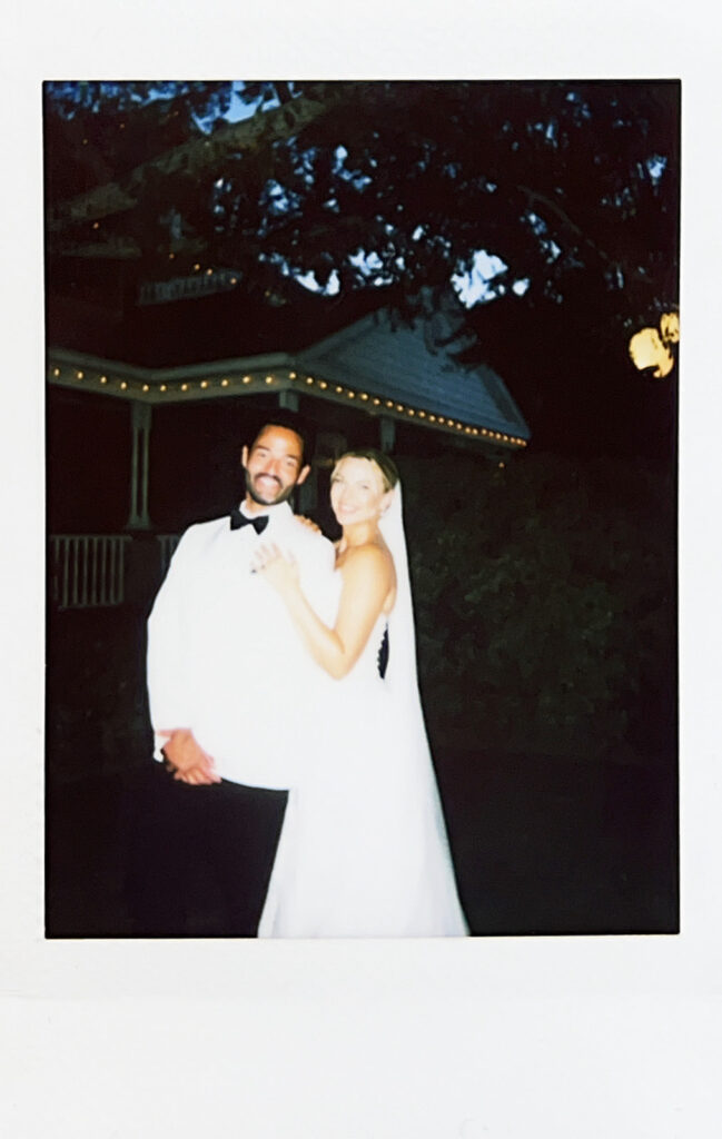 bride and groom standing with each other during portraits