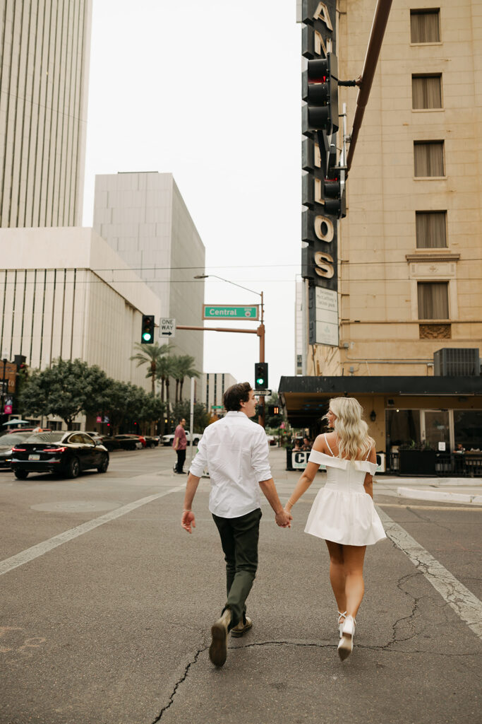 couple holding hands during couples session