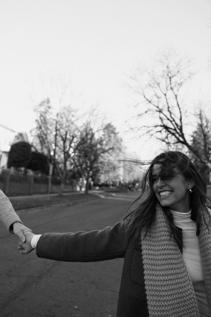 couple dancing with each other at cheesman park in denver