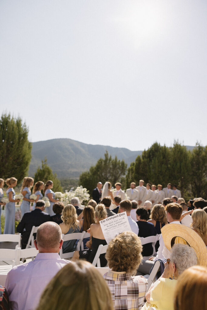 bride and groom at their wedding ceremony