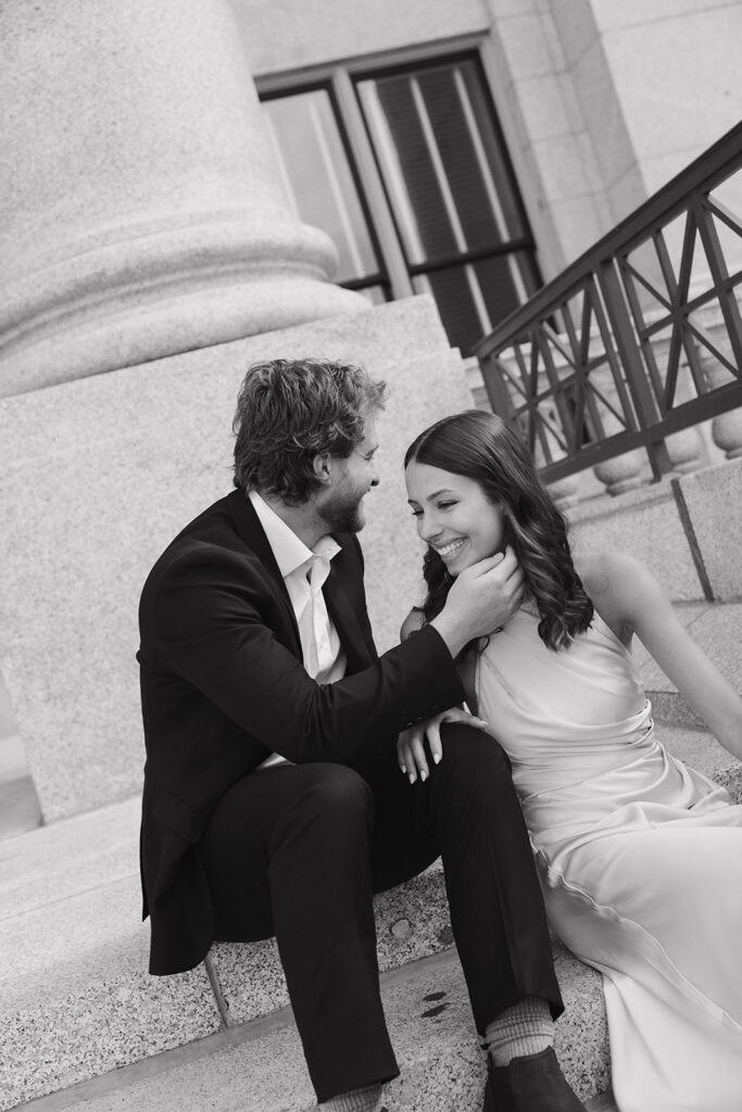fun engagement photoshoot in utah 