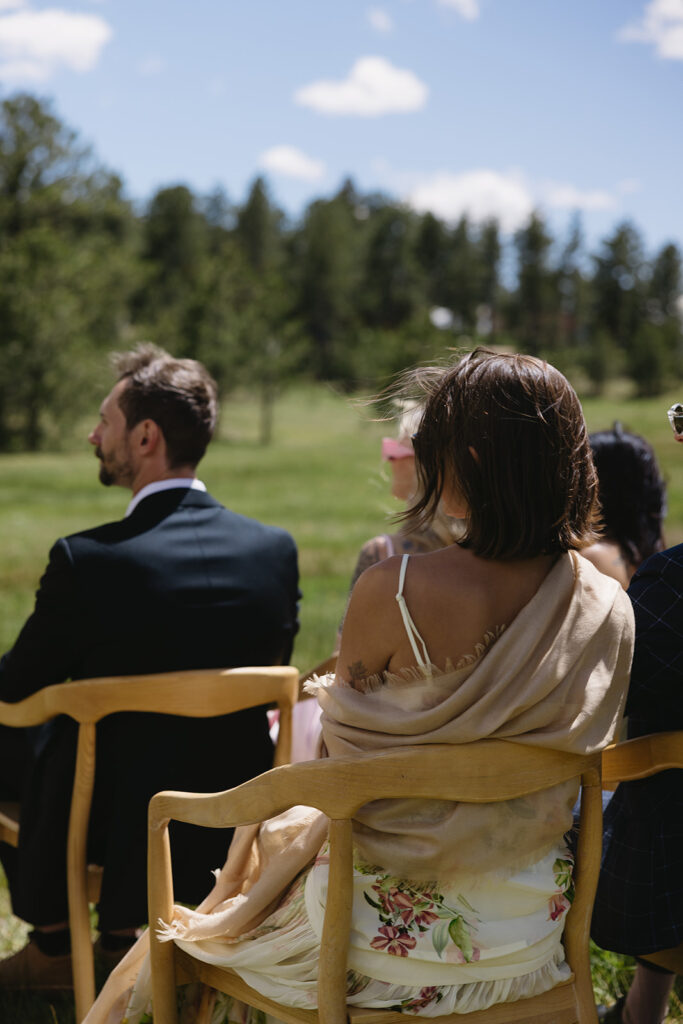 outdoor mountain ceremony in boulder