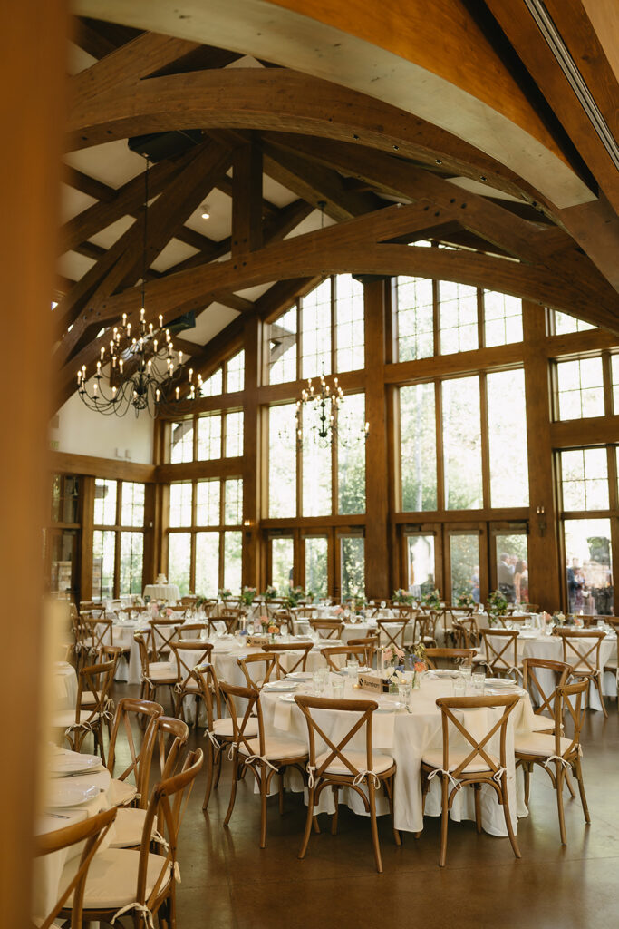 stunning indoor colorado wedding reception space
