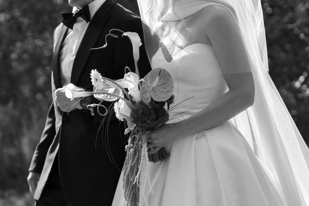 bride and dad walking down the aisle