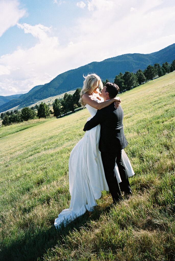 nostalgic film wedding photography in colorado