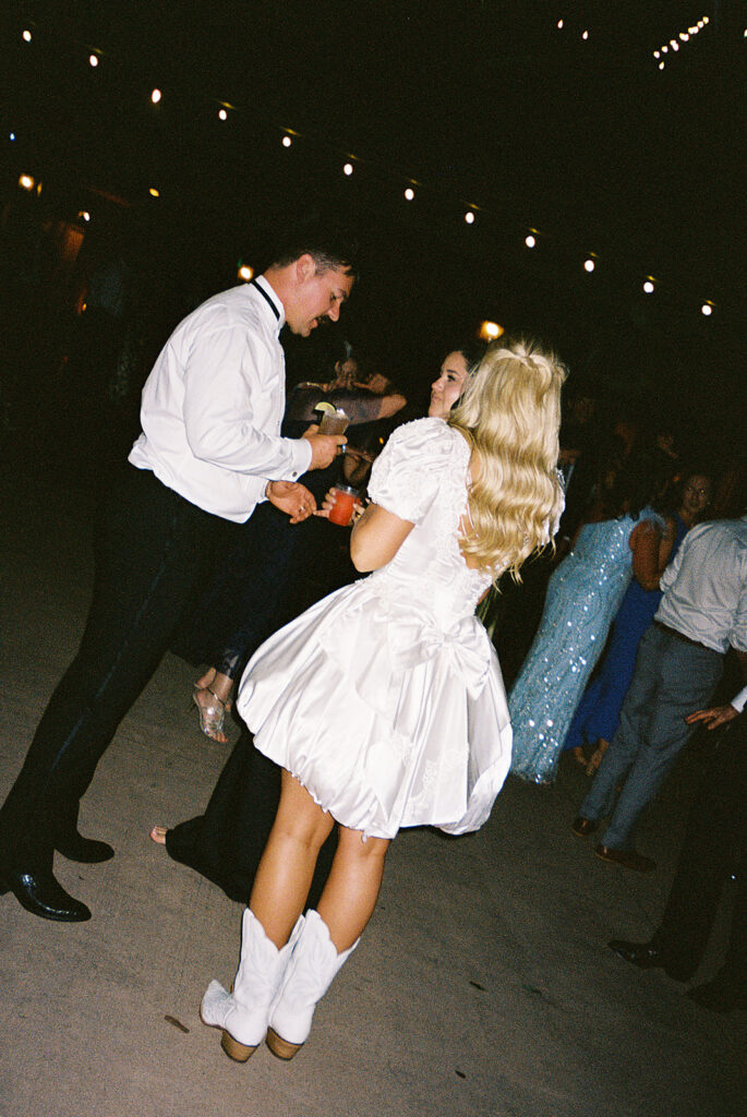 film wedding photos in colorado at spruce mountain ranch venue