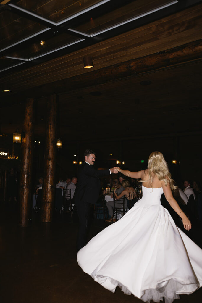 reception dances flash photography