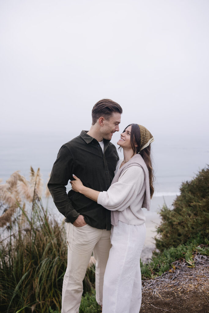 Dreamy San Diego Beach Engagement Pictures with a Timeless Coastal Feel