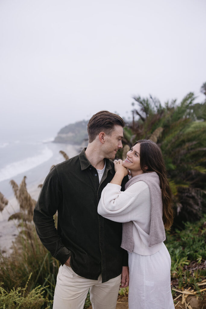 Dreamy San Diego Beach Engagement Pictures with a Timeless Coastal Feel