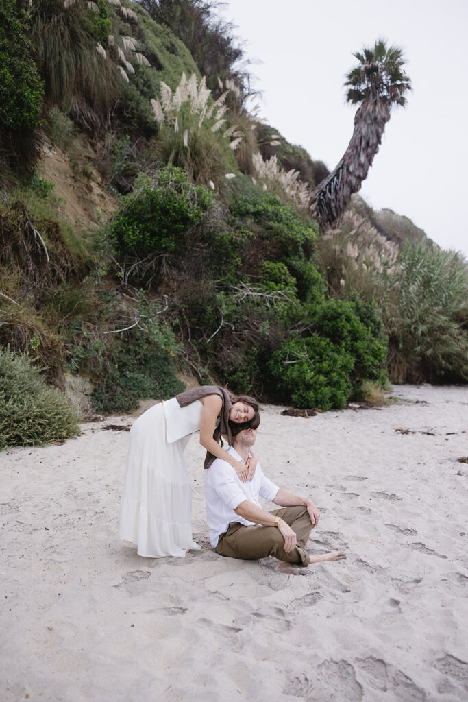 Dreamy San Diego Beach Engagement Pictures with a Timeless Coastal Feel