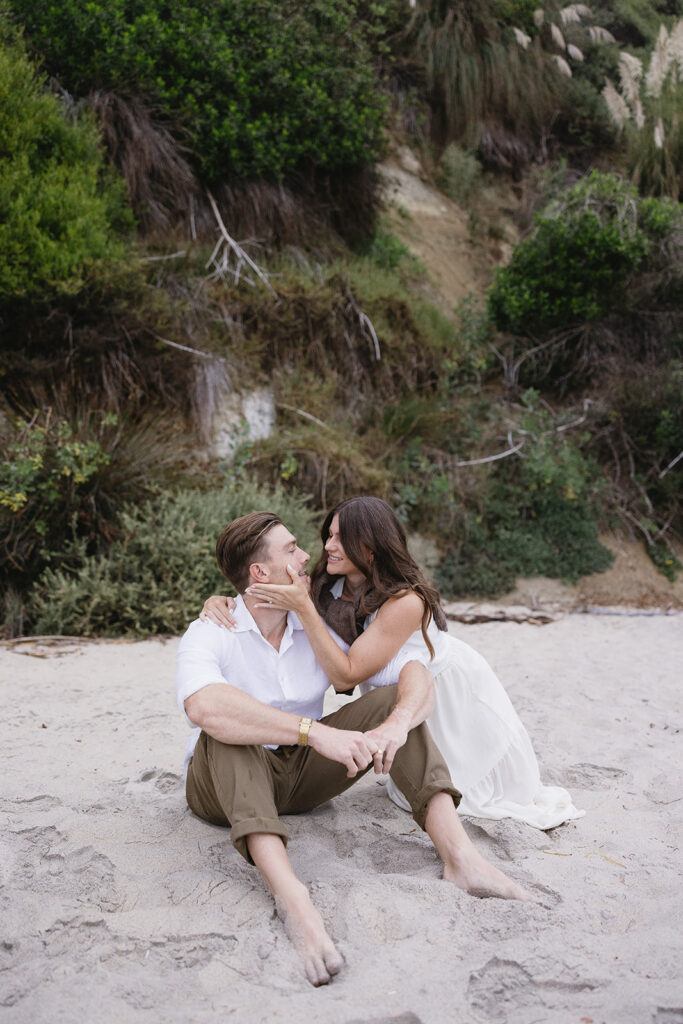 Dreamy San Diego Beach Engagement Pictures with a Timeless Coastal Feel