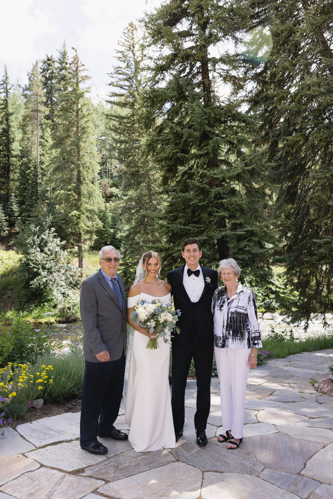 wedding family portraits in colorado