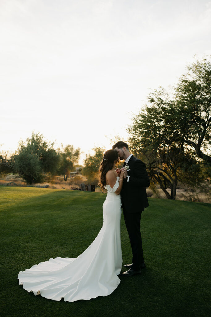 golden hour wedding photos in scottsdale arizona