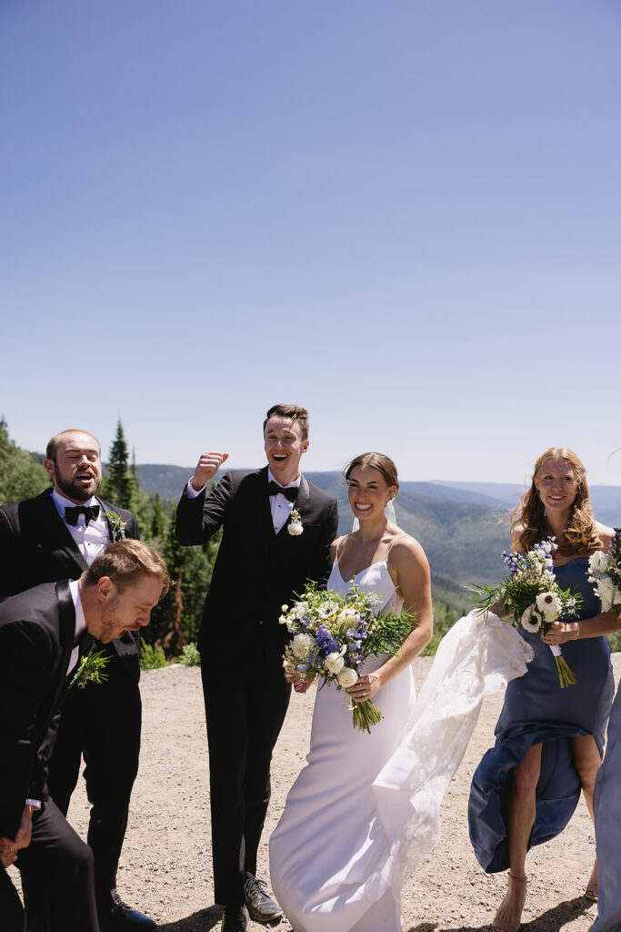 mountain wedding photos in steamboat spring for a destination wedding in colorado