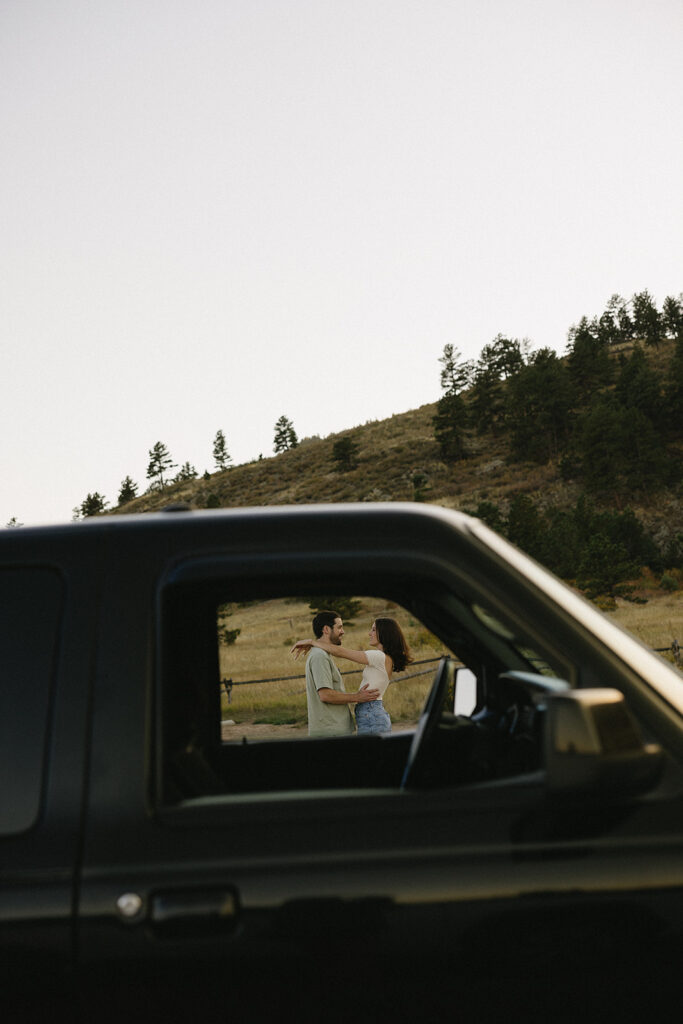 western engagement photos in colorado