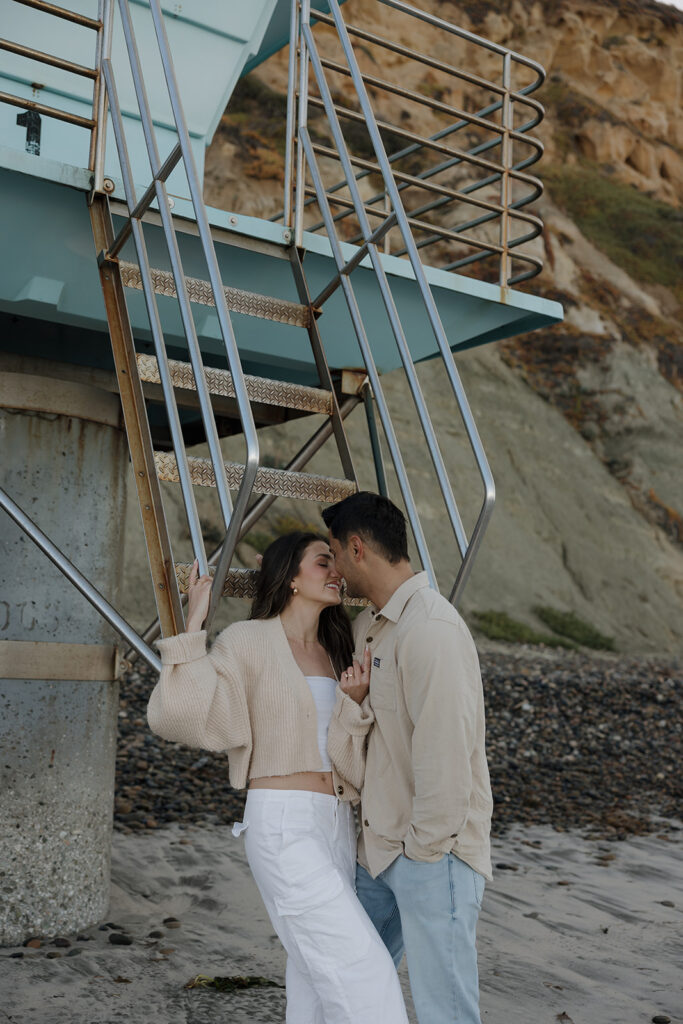 Torrey Pines Gliderport California Beach Engagement Photos at Sunrise