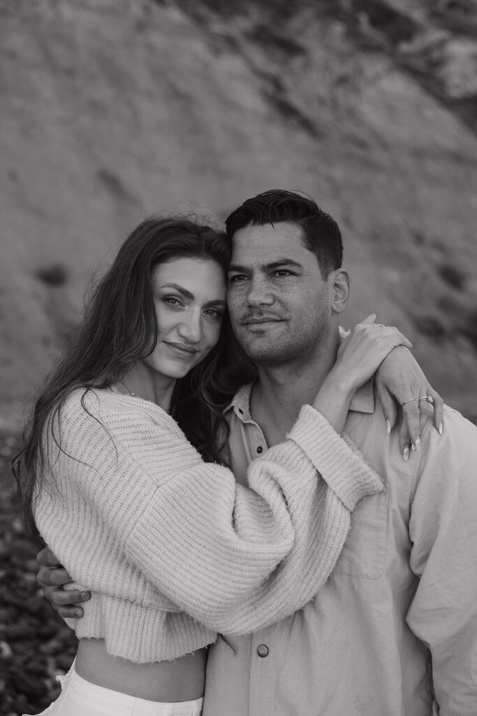 Torrey Pines Gliderport California Beach Engagement Photos at Sunrise