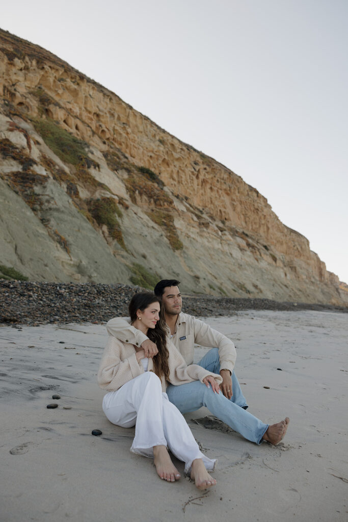 Torrey Pines Gliderport California Beach Engagement Photos at Sunrise