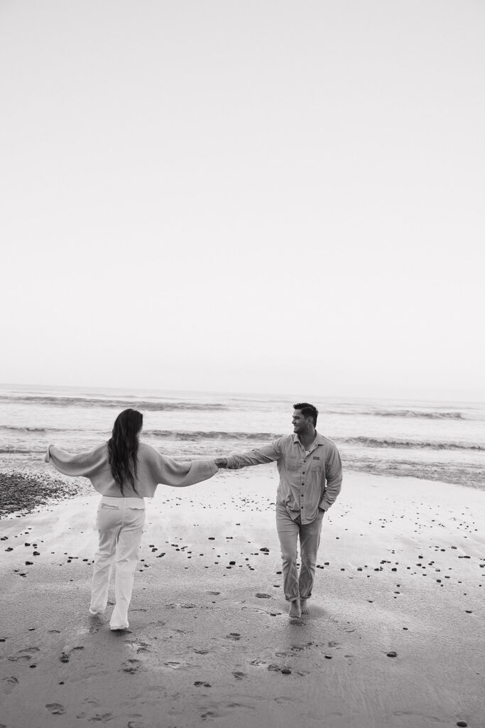 Torrey Pines Gliderport California Beach Engagement Photos at Sunrise