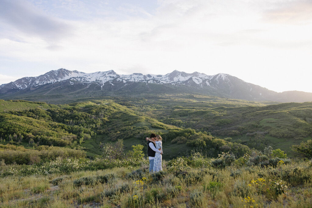 documentary style engagement photography outdoor engagement photos romantic
