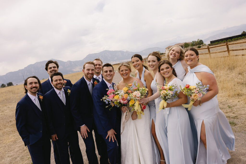 spring wedding colors through the lens of documentary style photography for a spring wedding theme in a colorado wedding venue