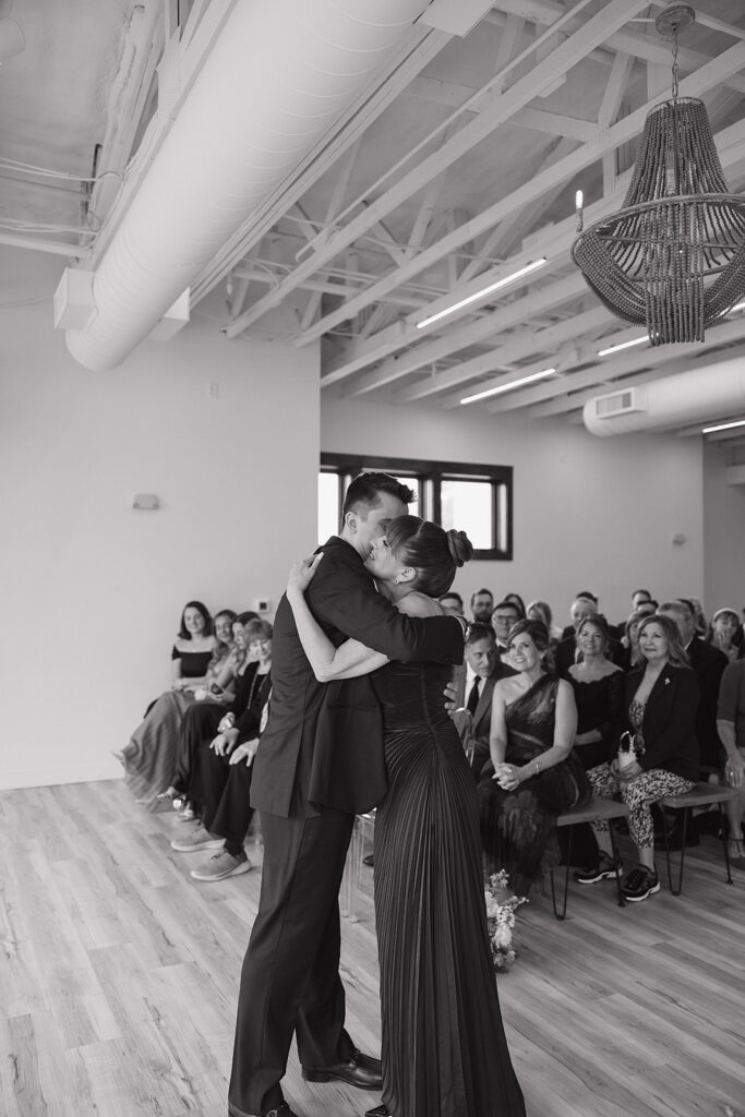 documentary style wedding ceremony photos for a colorful spring colorado wedding