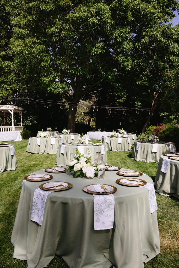 summer wedding table decor