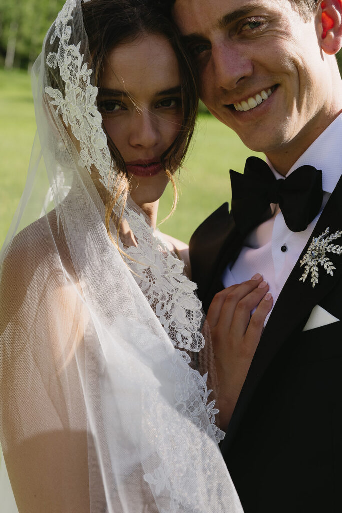 chapel wedding in vail colorado at donovan pavilion romantic wedding photos